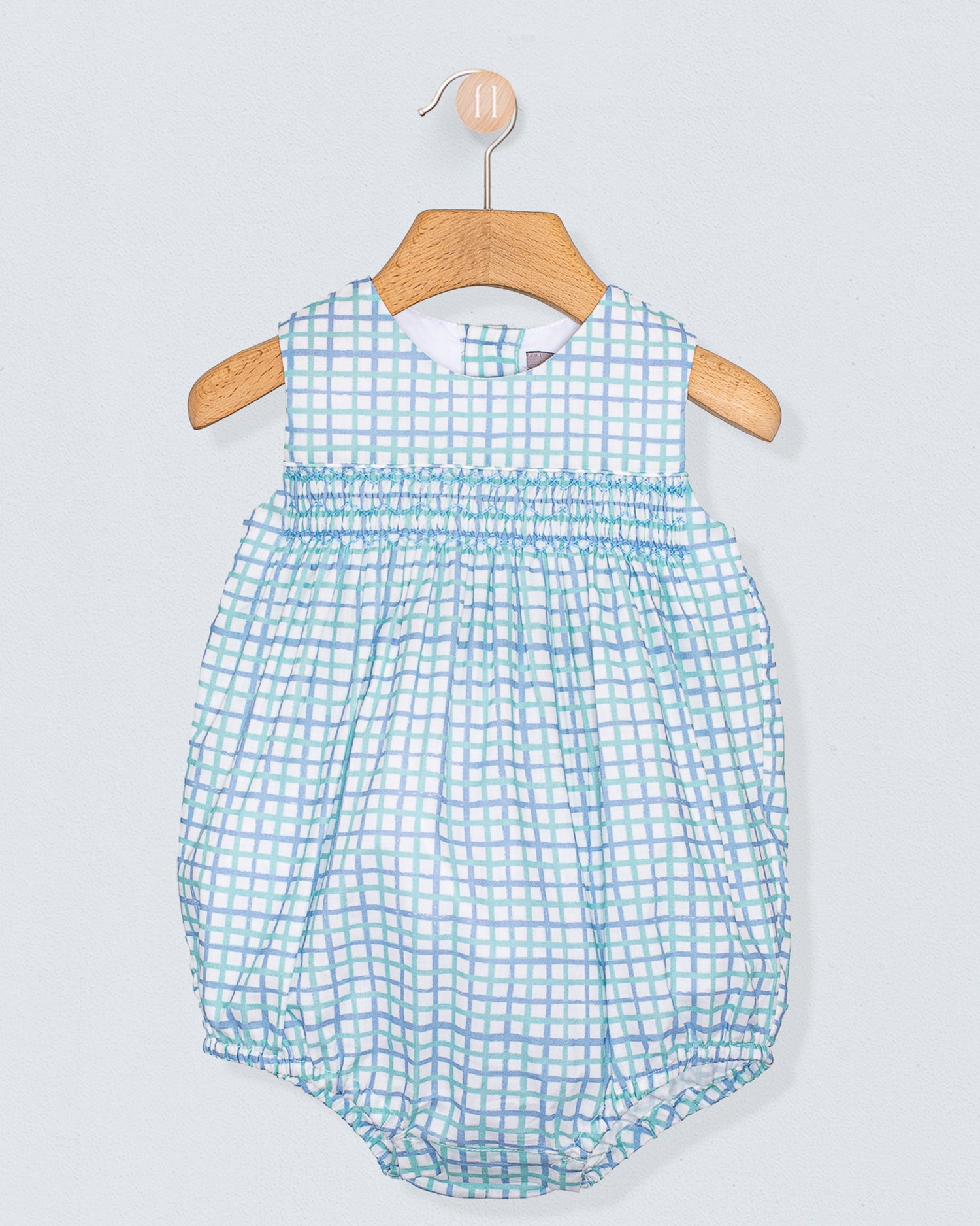 Kensington Seafoam Sketch Romper Outfit